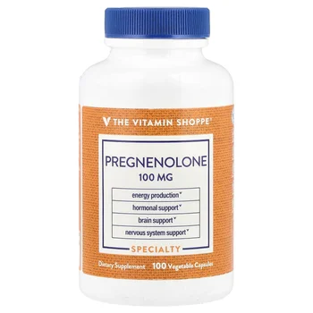 Pregnenolone, 100 mg, 100 Vegetable Capsule