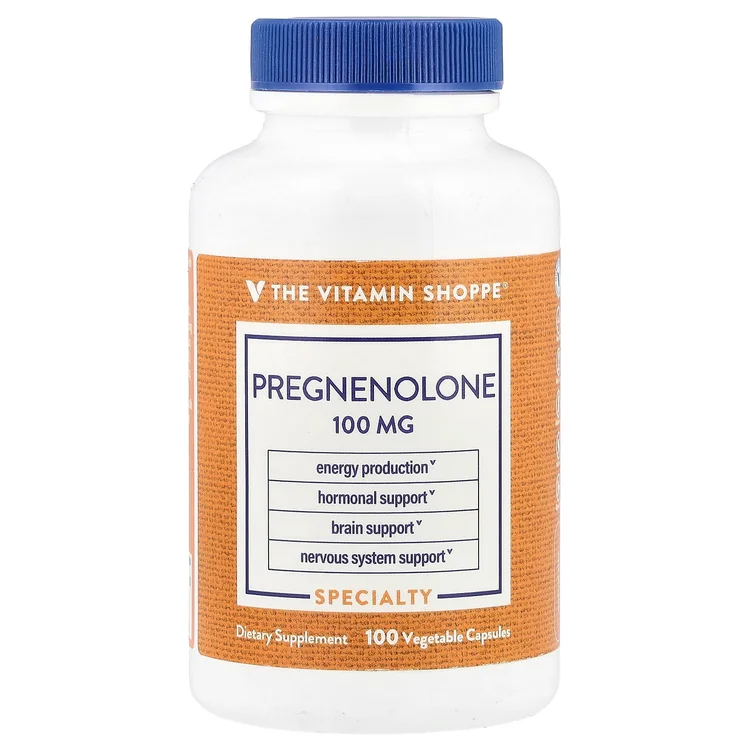 Pregnenolone, 100 mg, 100 Vegetable Capsule image 1