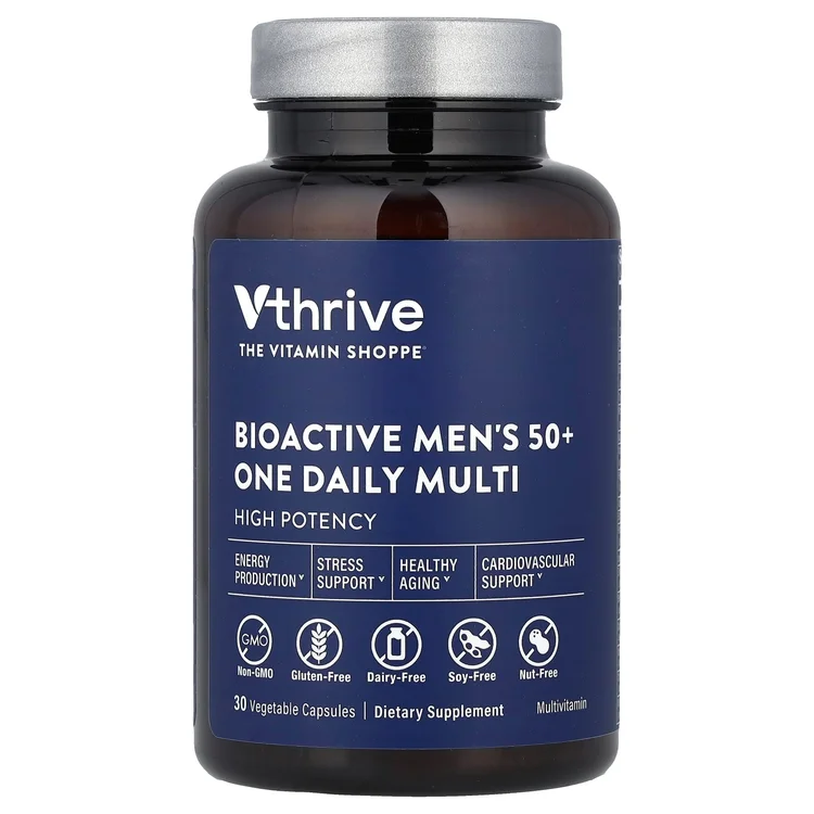 Bioactive Men's 50+ One Daily Multi, 30 Vegetable Capsules image 1