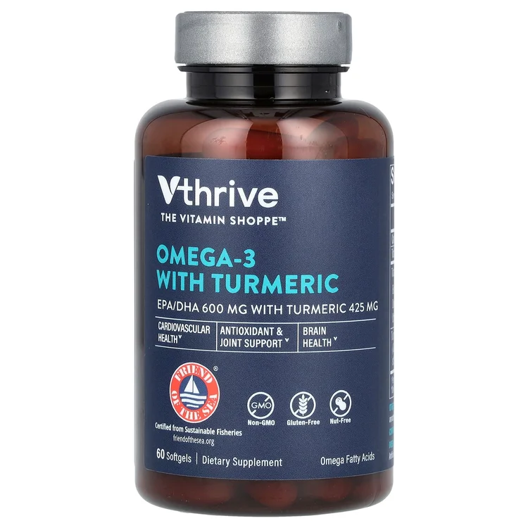 Omega-3 With Turmeric, 60 Softgels image 1