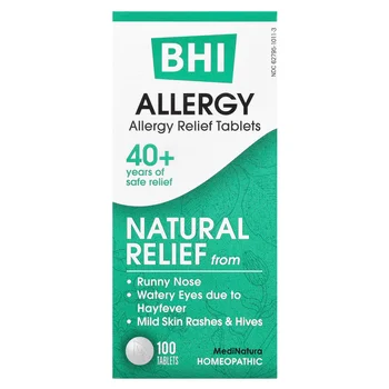 BHI, Allergy Relief, 100 Tablets