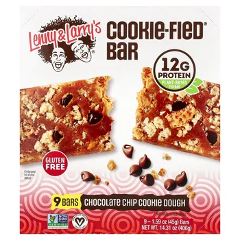 Cookie-Fied® Bar, Chocolate Chip Cookie Dough, 9 Bars, 1.59 oz (45 g) Each
