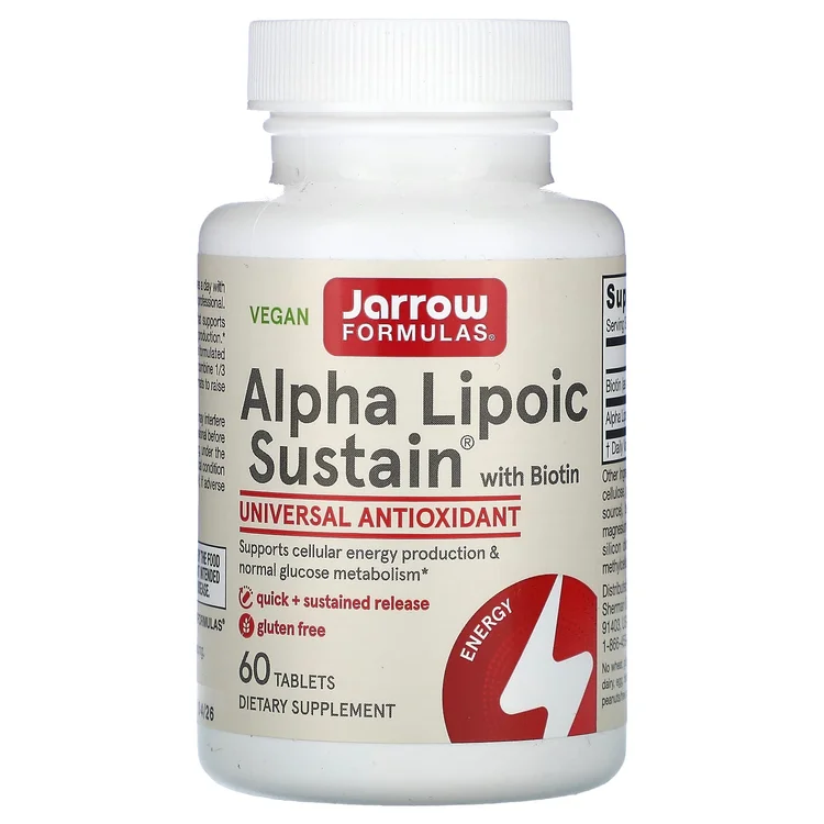 Alpha Lipoic Sustain with Biotin, 60 Tablets image 1