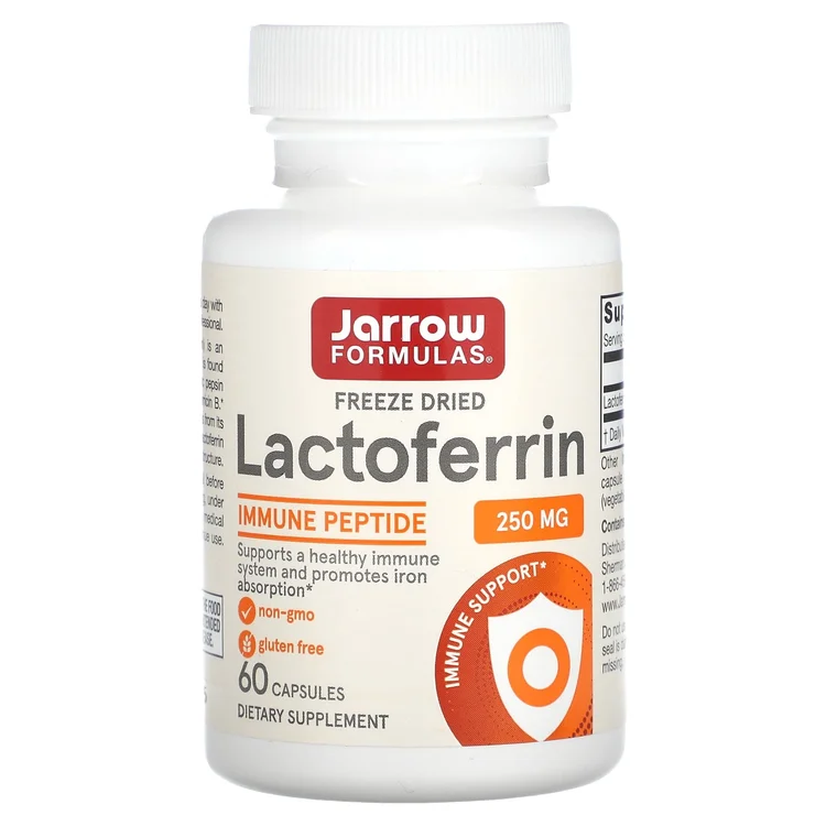 Lactoferrin, Freeze Dried, 250 mg, 60 Capsules image 1
