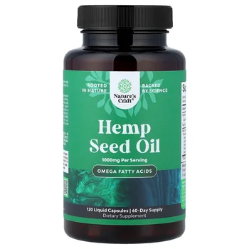 Hemp Seed Oil, 120 Liquid Capsules (500 mg per Capsule)