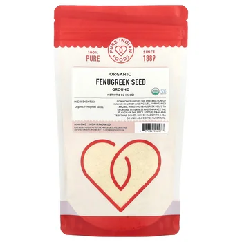 Organic Fenugreek Seed, Ground, 8 oz (226 g)