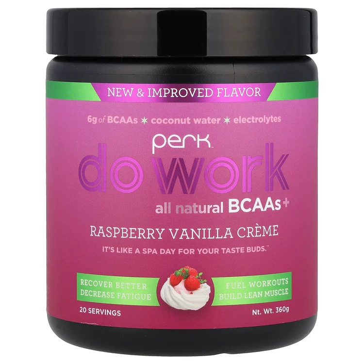 Do Work, All Natural BCAAs+, Raspberry Vanilla Creme, 360 g image 1