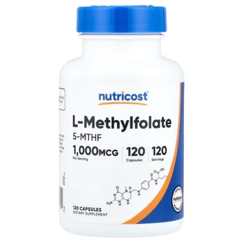 L-Methylfolate, 1,000 mcg, 120 Capsules