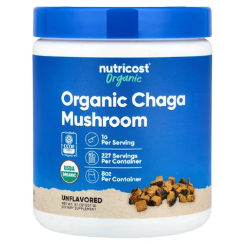 Organic Chaga Mushroom, Unflavored, 8.1 oz (227 g)