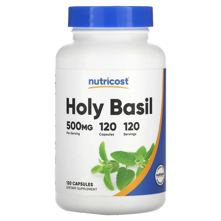 Holy Basil, 500 mg, 120 Capsules image 1