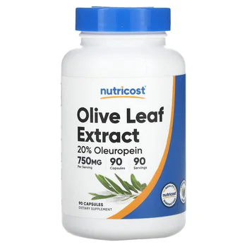 Olive Leaf Extract, 750 mg, 90 Capsules