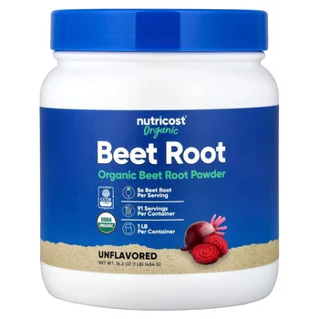 Organic Beet Root Powder, Unflavored, 16 oz (454 g)