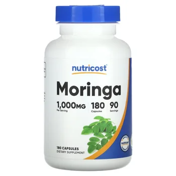 Moringa, 180 Capsules (500 mg per Capsule)