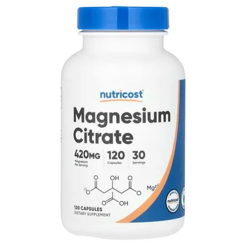 Magnesium Citrate, 120 Capsules (105 mg per Capsule)