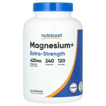 Magnesium+, Extra-Strength, 240 Capsules (210 mg per Capsule)