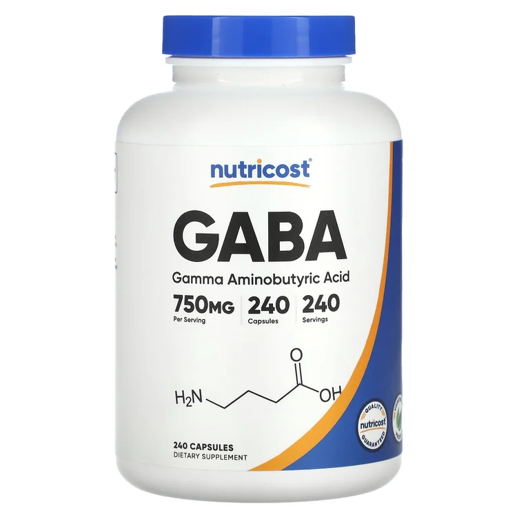 GABA, 750 mg, 240 Capsules image 1