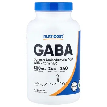 GABA with Vitamin B6, 240 Capsules