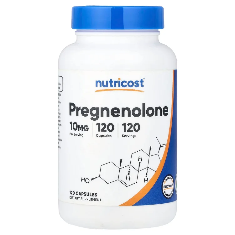 Pregnenolone, 10 mg, 120 Capsules image 1