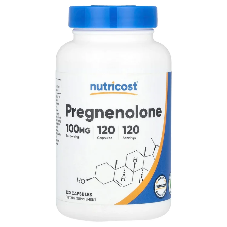 Pregnenolone, 100 mg, 120 Capsules image 1