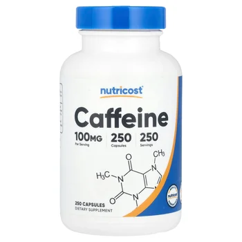 Caffeine, 100 mg, 250 Capsules