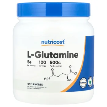 L-Glutamine, Unflavored, 17.9 oz (500 g)
