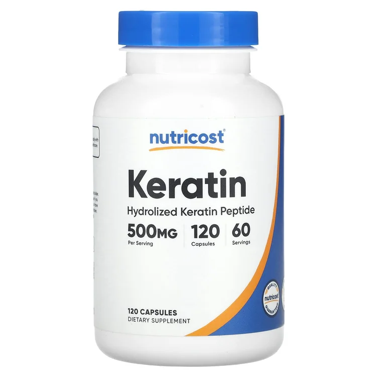 Keratin, 120 Capsules (250 mg per Capsule) image 1