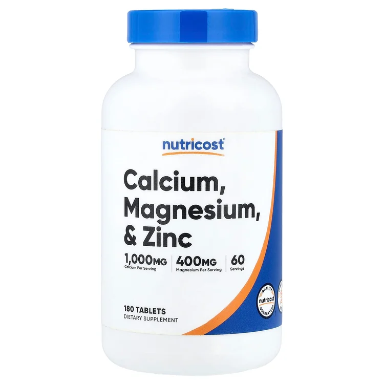 Calcium, Magnesium, & Zinc, 180 Tablets image 1