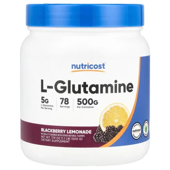 L-Glutamine, Blackberry Lemonade, 17.9 oz (500 g)
