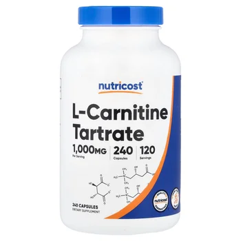 L-Carnitine Tartrate, 240 Capsules (500 mg per Capsule)