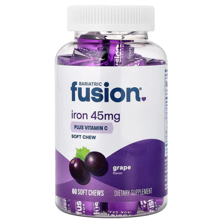 Iron Plus Vitamin C Soft Chew, Grape, 60 Soft Chews image 1