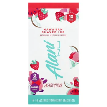 Energy Sticks, Hawaiian Shaved Ice, 10 Stickpacks, 0.2 oz (5.8 g) Each
