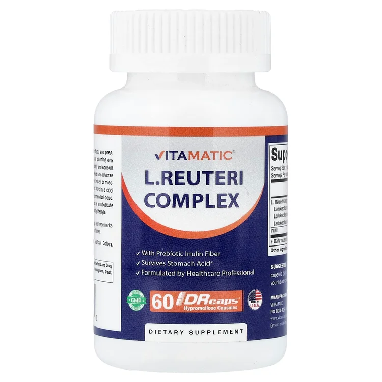 L.Reuteri Complex, 60 DRcaps® Hypromellose Capsules image 1