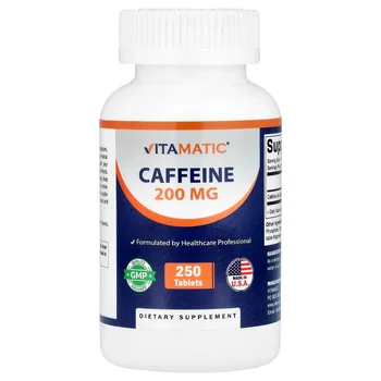 Caffeine, 200 mg, 250 Tablets