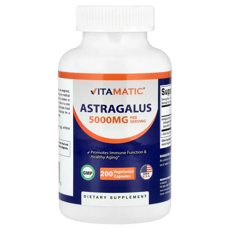 Astragalus, 5,000 mg, 200 Vegetarian Capsules image 1
