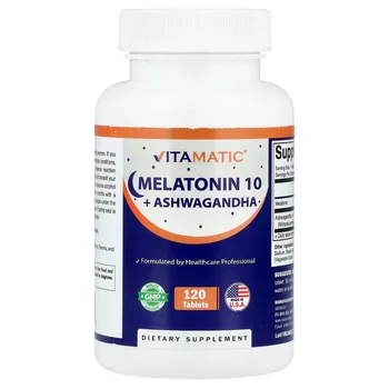Melatonin 10 + Ashwagandha,  120 Tablets