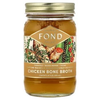 Chicken Bone Broth, Turmeric & Black Pepper, 14 fl oz (400 ml)