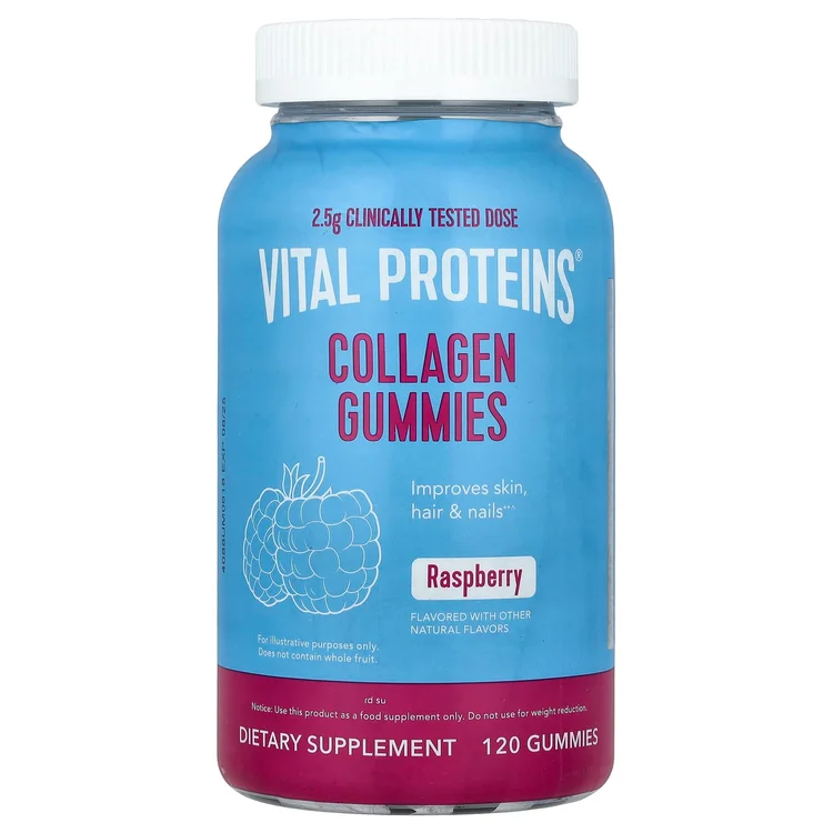 Collagen Gummies, Raspberry, 120 Gummies (0.625 g per Gummy) image 1