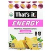 Energy, Organic Mini Bars, Tropical Passion Blends, 6 Mini Bars, 0.7 oz (20 g) Each