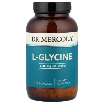 L-Glycine, 180 Capsules (500 mg per Capsule)