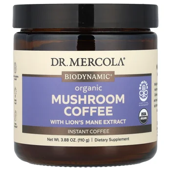 Organic Mushroom Coffee with Lion's Mane Extract, Instant , 3.88 oz (110 g)