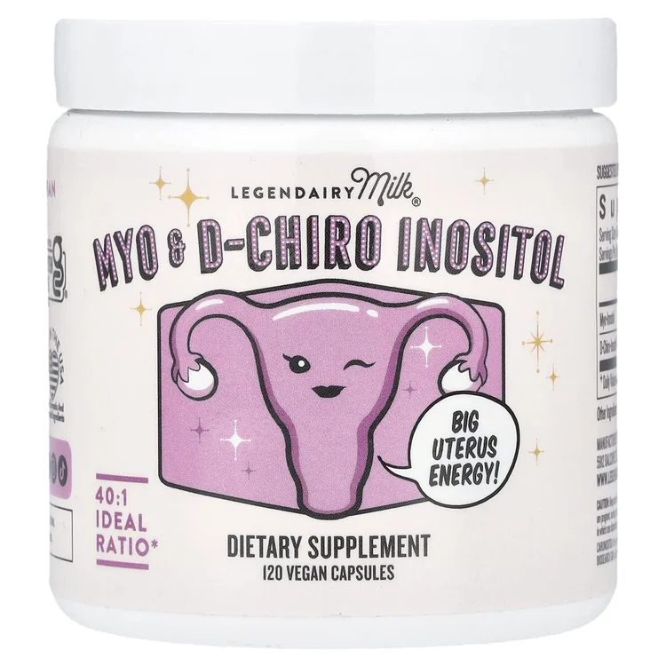 Myo & D-Chiro Inositol , 120 Vegan Capsules image 1