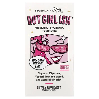 Hot Girl Ish™, Prebiotic, Probiotic, Postbiotic, 50 Billion CFU, 30 Vegan Capsules