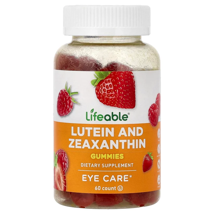 Lutein and Zeaxanthin Gummies, Berry, 60 Gummies image 1
