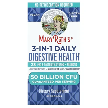 3-In-1 Daily Digestive Health, 50 Billion CFU, 30 Capsules