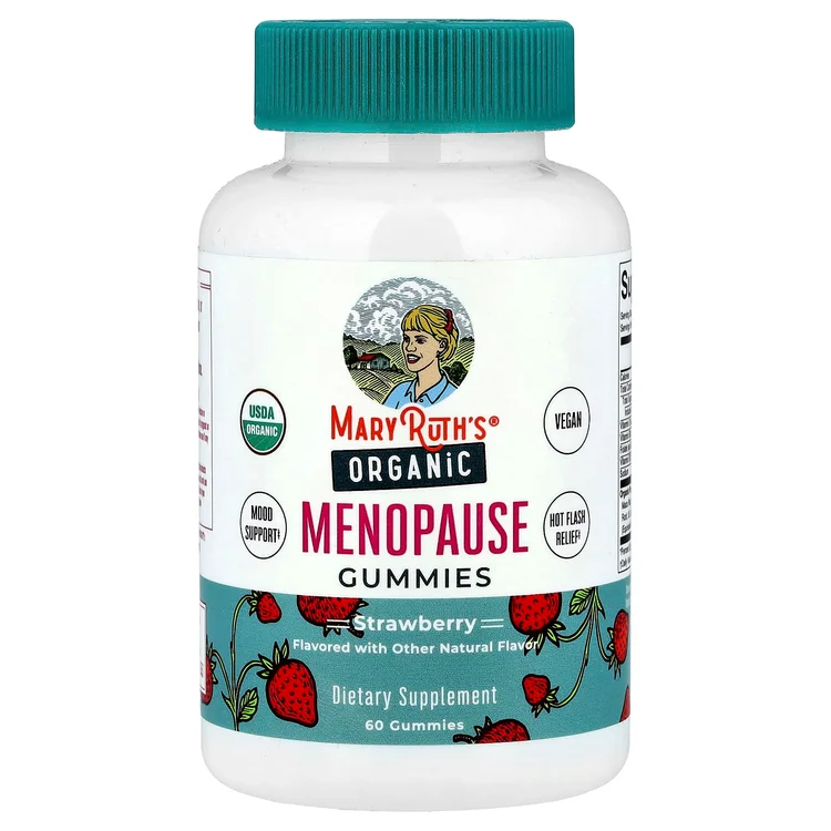 Organic Menopause Gummies, Strawberry, 60 Gummies image 1