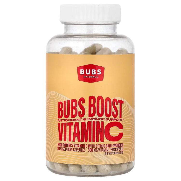 Bubs Boost, Vitamin C, 90 Vegetarian Capsules image 1