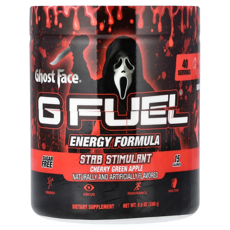Energy Formula, Ghost Face®, Cherry Green Apple, 9.9 oz (280 g) image 1
