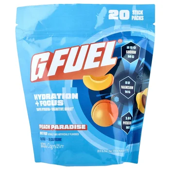 Hydration + Focus, Electrolyte Drink Mix with Cognizin®, Peach Paradise, 20 Stick Packs, 0.21 oz (6 g) Each