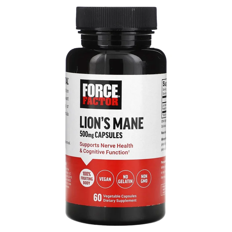 Lion's Mane, 500 mg , 60 Vegetable Capsules image 1