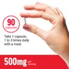 Magnesium, 500 mg, 90 Vegetable Capsules image 4
